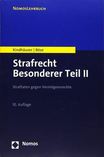 Strafrecht Besonderer Teil II Straftaten gegen Vermögensrechte