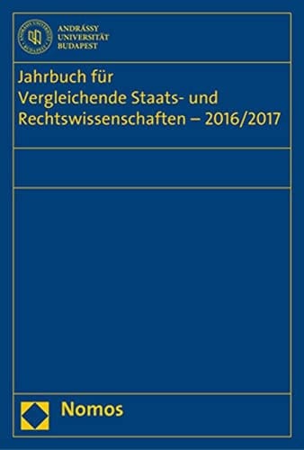 Jahrbuch Fur Vergleichende Staats- Und Rechtswissenschaften - 2016/2017