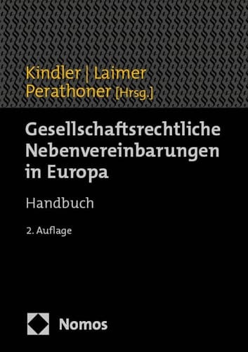 Gesellschaftsrechtliche Nebenvereinbarungen in Europa Handbuch
