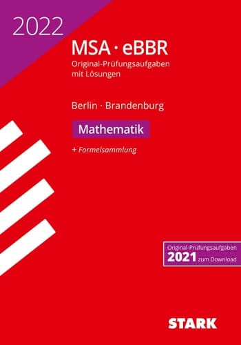 STARK Original-Prüfungen MSA/eBBR 2022 - Mathematik - Berlin/Brandenburg