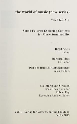 Sound futures : exploring contexts for music sustainability