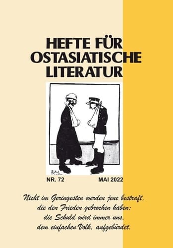 Hefte für ostasiatische Literatur 72 Mai 2022