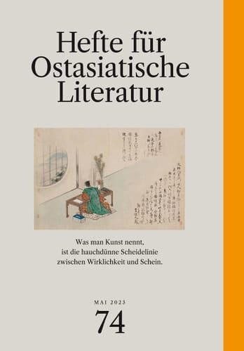 Hefte für ostasiatische Literatur 74 Mai 2023