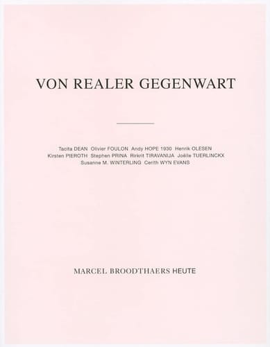 Marcel Broodthaers today