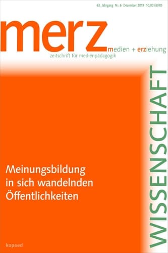 Meinungsbildung in sich wandelnden Öffentlichkeiten merzWissenschaft 2019