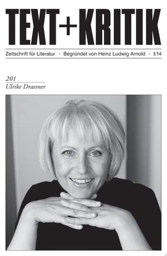TEXT+KRITIK 201 - Ulrike Draesner