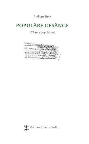 Populäre Gesänge (Chants populaires)