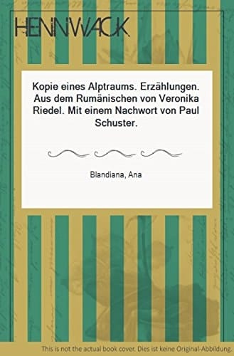 Kopie eines Alptraums Erzählungen