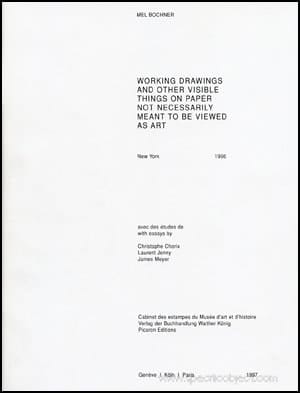 Working Drawings and Other Visible Things on Paper Not Necessarily Meant to be Viewed as Art Visual Arts Gallery, School of Visual Arts,december 2 - December 23, 1966 [New York]