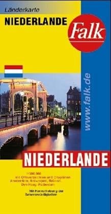 Internationale Länderkarte 1:300 000: Mit Ortsverzeichnis = Netherlands = Les Pays-Bas (Falk Plan) (German Edition)