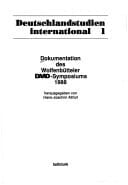 Dokumentation des Wolfenbütteler DAAD-Symposiums 1988