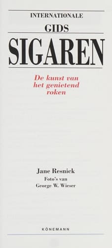 Internationale gids sigaren de kunst van genietend roken