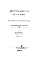 Stupor Saxoniae inferioris: Ernst Schubert zum 60. Geburtstag