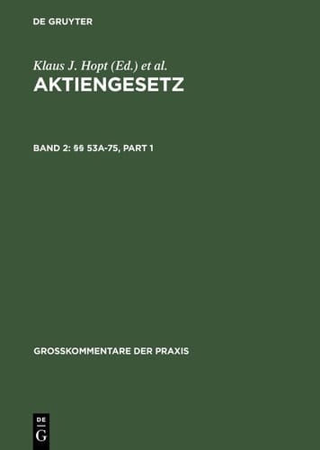 Aktiengesetz : Grosskommentar