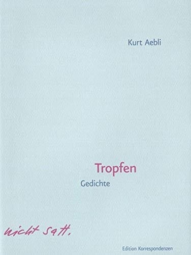 Tropfen Gedichte