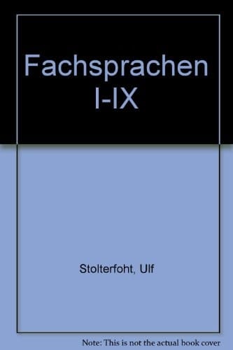 Fachsprachen I-IX (German Edition)