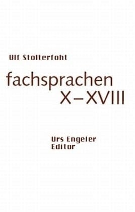 Fachsprachen X   Xviii