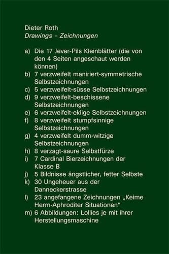Dieter Roth Zeichnungen