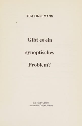 Gibt es ein synoptisches Problem?