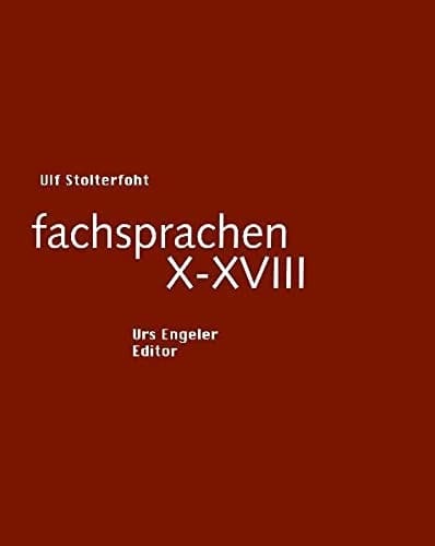 Fachsprachen X-XVIII
