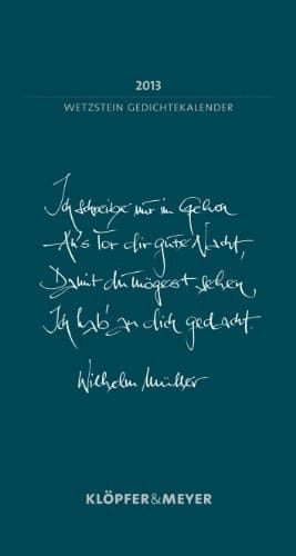 Wetzstein-Gedichtekalender 2013