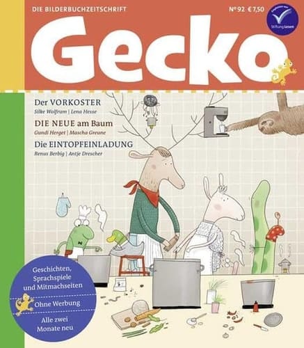 Gecko Kinderzeitschrift Band 92 Die Bilderbuchzeitschrift