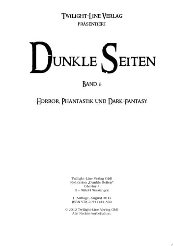 Dunkle Seiten VI Horror, Phantastik und Dark-Fantasy