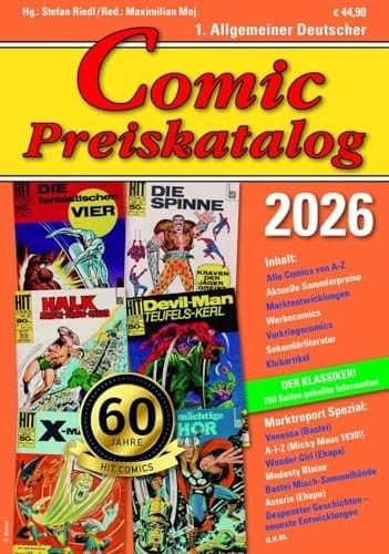 1. Allgemeiner Deutscher Comic Preiskatalog 2026