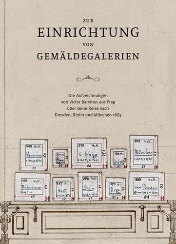 Zur Einrichtung von Gemäldegalerien die Aufzeichnungen von Victor Barvitius aus Prag über seine Reise nach Dresden, Berlin und München 1883