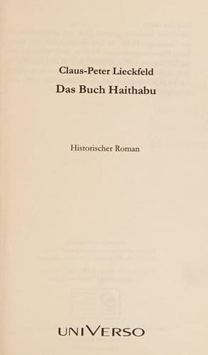 Das Buch Haithabu historischer Roman