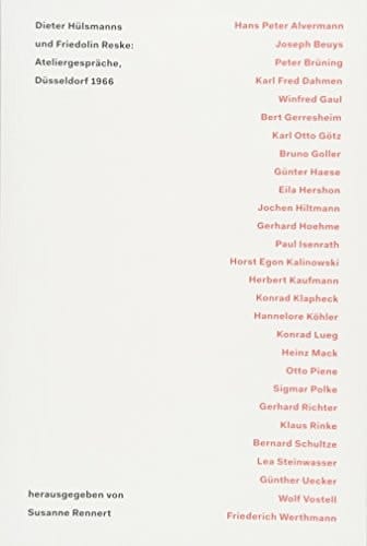Dieter Hülsmanns und Friedolin Reske Ateliergespräche, Düsseldorf 1966