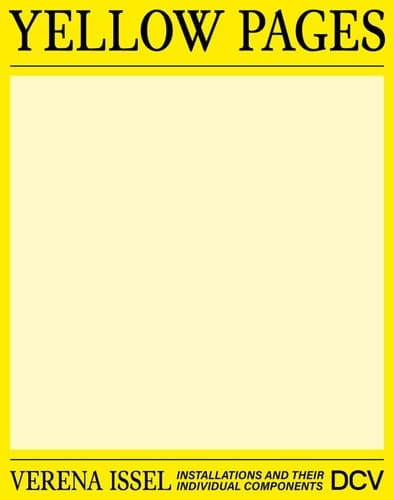 Verena Issel - Yellow Pages Installations and Their Individual Components