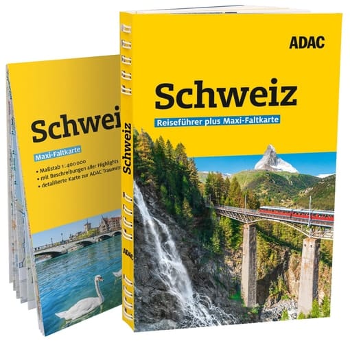 ADAC Reiseführer plus Schweiz Mit Maxi-Faltkarte und praktischer Spiralbindung