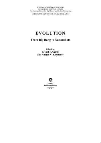 Evolution From Big Bang to Nanorobots
