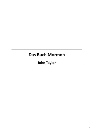 Das Buch Mormon