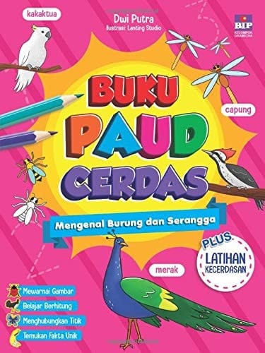 Buku Paud Cerdas Mengenal Burung Dan Serangga