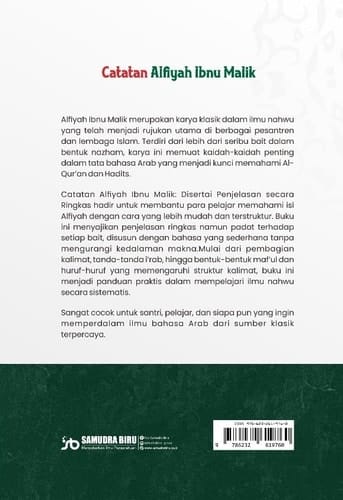 CATATAN ALFIYAH IBNU MALIK Disertai Penjelasan secara Ringkas