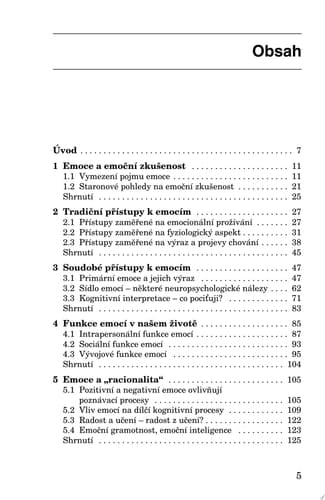 Základy psychologie emocí