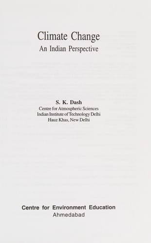Climate Change: An Indian Perspective