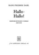 Hallo--hallo!: Kringkastingen i Norge, 1920-1940