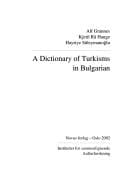 A Dictionary of Turkisms in Bulgarian