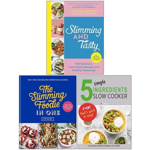 Slimming and Tasty, The Slimming Foodie in One & 5 Simple Ingredients Slow Cooker 3 Books Collection Set