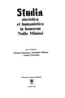 Studia slavistica et humanistica in honorem Nullo Minissi (Prace naukowe Uniwersytetu Śląskiego w Katowicach) (Polish Edition)