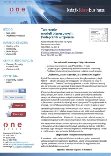 Tworzenie modeli biznesowych. Podręcznik wizjonera