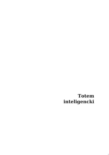 Totem inteligencki Arystokracja, szlachta i ziemiaństwo w polskiej przestrzeni społecznej