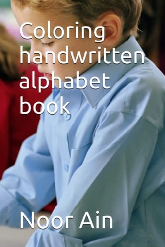Coloring alphabets handwritten
