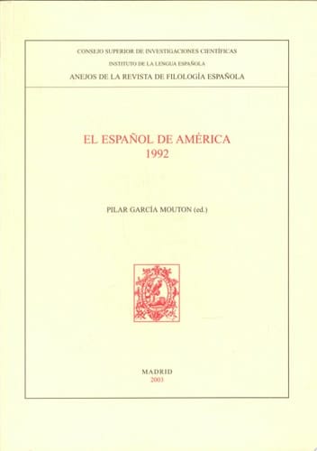 El español de América, 1992