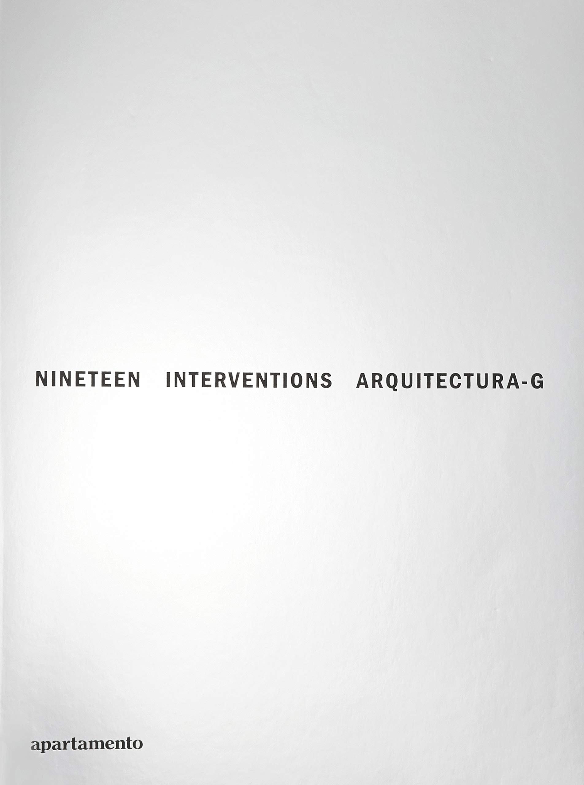 Nineteen Interventions Arquitectura - G