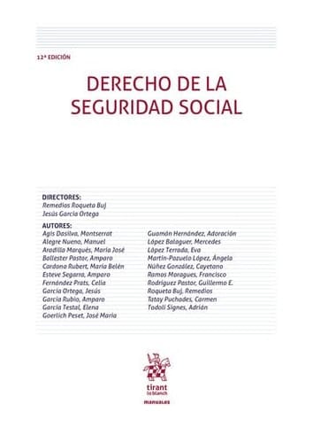 Derecho de la Seguridad Social 12ª Edición