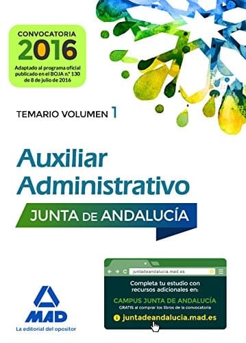 Auxiliares Administrativos de la Junta de Andalucía. Temario Volumen 1 (Spanish Edition)